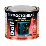 Эмаль Dali антикоррозийная термостойкая для металла матовая черная 0,4 л