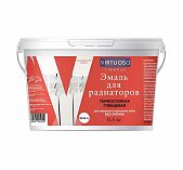 Эмаль Virtuoso Premium, для радиаторов, термо акриловая, глянцевая, белая, 0.5 кг