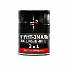 Грунт-эмаль Optima 3-в-1 по ржавчине, быстросохнущая, матовая, белая, 0.8кг