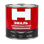 Эмаль HAMMERTON акриловая, для бетонных полов, матовая, темно-красная, 2.7 кг