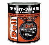 Грунт-эмаль Рогнеда Dali 3 в 1 по ржавчине, молотковая, серебристая 2 л