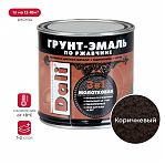 Грунт-эмаль по ржавчине Dali 3 в 1 молотковая для защитно-декоративной обработки, коричневый 0.75 л