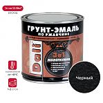 Грунт-эмаль Рогнеда Dali 3 в 1 по ржавчине молотковая, черный 0.75 л
