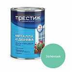 Эмаль Престиж ПФ-115 алкидная для дерева и металла глянцевая зеленая 0,9 кг
