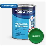 Эмаль Престиж ПФ-115 алкидная для дерева и металла глянцевая зеленая 1.9 кг