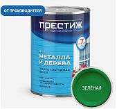 Эмаль Престиж ПФ-115 алкидная для дерева и металла глянцевая зеленая 1.9 кг