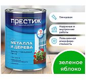 Эмаль Престиж ПФ-115 алкидная для дерева и металла глянцевая зеленое яблоко 1.9 кг