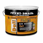 Грунт-эмаль по ржавчине  DALI для металла 3 в 1 RAL 9005 черная 10 л