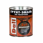 Грунт-эмаль Dali по ржавчине 3 в 1, молотковая, глянцевая, бронзовая, 2 л