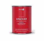 Грунт-эмаль Elcon 3 в 1, для металла, по ржавчине, глянцевая, красная RAL 3020, 0.8 кг