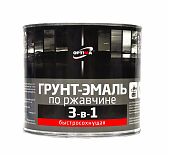 Грунт-эмаль Optima 3-в-1 по ржавчине, быстросохнущая, матовая, серая, 1.7 кг