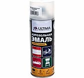 Лак аэрозольный ULTIMA ULT040 акриловый, универсальный, глянцевый, 520 мл