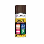 Эмаль аэрозольная ULTIMA ULT034 RAL8017 акриловая, универсальная, Шоколадно-коричневый, 520 мл