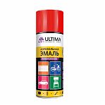 Эмаль аэрозольная ULTIMA ULT011 RAL 3020 акриловая, универсальная, красный, 520 мл