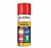 Эмаль аэрозольная ULTIMA ULT011 RAL 3020 акриловая, универсальная, красный, 520 мл