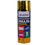 Эмаль аэрозольная Ultima ULT019 акриловая с металлическим эффектом, золотой мет 520 мл