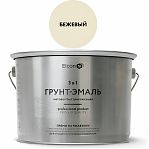 Грунт-эмаль Elcon 3 в 1, для внутренних и наружных работ, по ржавчине, матовая, бежевая, 2.0 кг