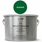 Грунт-эмаль Elcon 3 в 1, для внутренних и наружных работ, по ржавчине, матовая, зеленая, 2.0 кг