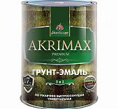 Грунт-эмаль 3в1 Akrimax-Premium, глянцевая, серая 1.7 кг