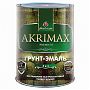 Грунт-эмаль 3в1 Akrimax-Premium, глянцевая, серая 1.7 кг