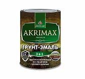 Грунт-эмаль глянцевая 3 в 1 Akrimax Premium, желтая 1,7 кг