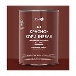 Грунт-эмаль Elcon 3 в 1 по ржавчине, глянцевая, красно-коричневая RAL 3009, 0.8  кг