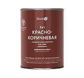 Грунт-эмаль Elcon 3 в 1 глянцевая красно-коричневая RAL 3009 0,8  кг