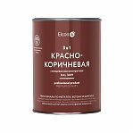 Грунт-эмаль Elcon 3 в 1 по ржавчине, глянцевая, красно-коричневая RAL 3009, 0.8  кг