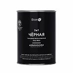 Грунт-эмаль Elcon 3 в 1, для металла, по ржавчине, глянцевая, черная RAL 9005, 0.8 кг