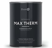 Грунт-эмаль Elcon 3 в 1, по для металла, термостойкая, матовая, антрацит, 0.8 кг