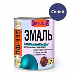 Эмаль Virtuoso ПФ-115 для внутренних и наружных работ, глянцевая, синяя RAL-5017, 0.9 кг