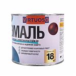 Эмаль Virtuoso ПФ-115 для внутренних и наружных работ, глянцевая, красная RAL-3020, 2.4 кг