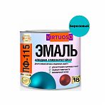 Эмаль ПФ-115 Virtuoso глянцевая, алкидная, атмосферостойкая, бирюзовая 2.4 кг