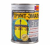 Грунт-эмаль Virtuoso Premium 3 в 1 по ржавчине, черная 0,9 кг