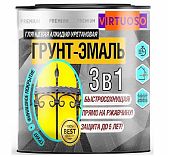 Грунт-эмаль Virtuoso Premium 3 в 1 по ржавчине, черная 1,9 кг