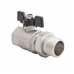 Кран Gappo G219.04 с американкой 1/2", ВН-НР бабочка из алюминия