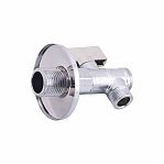Кран шаровый Gappo G243.0403 с фильтром 1/2х3/8, латунь, хром