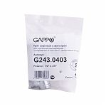 Кран шаровый Gappo G243.0403 с фильтром 1/2х3/8, латунь, хром