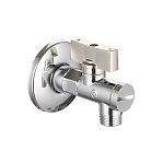 Кран шаровый Gappo G243.0403 с фильтром 1/2х3/8, латунь, хром