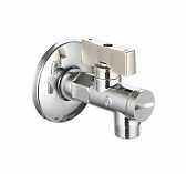 Кран шаровый Gappo G243.0403 с фильтром 1/2х3/8, латунь, хром