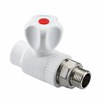 Кран Frap для радиатора ПП прямой, 20х1/2" PPR GRS F141.2004, белый