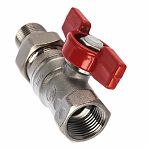 Кран шаровой Giacomini R259D с разъемным соединением R259X009 ВН, хромированный 