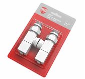 Набор дизайн-вентилей Royal Thermo Cube, осевых (белый) 1/2"