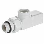 Набор дизайн-вентилей Royal Thermo Cube, осевых (белый) 1/2"