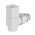 Набор дизайн-вентилей Royal Thermo Cube, угловых (белый) 1/2"