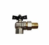 Кран Frap шаровый американка угловой 1/2 F215.04 