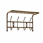 Вешалка настенная с полкой "Nika" 4 крючка 40x27x24см 37609