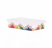 Лоток Keeplex Trendy Карандашница с крышкой, пластик, 52х140х204 мм