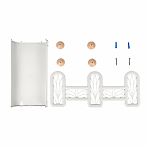 Полка в ванную Keeplex Regular 3-х ярусная 418х324х170 мм, белое облако